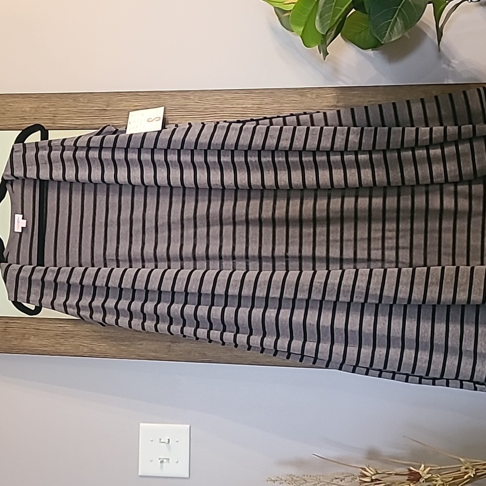 Sweate Knit Stripe LuLaRoe Joy Vest